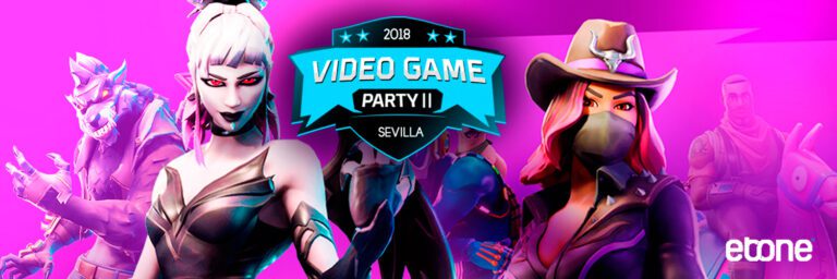 cartel video game party sevilla